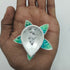 Pure Silver Star Leaf Pattern Fancy Diya 15.42g